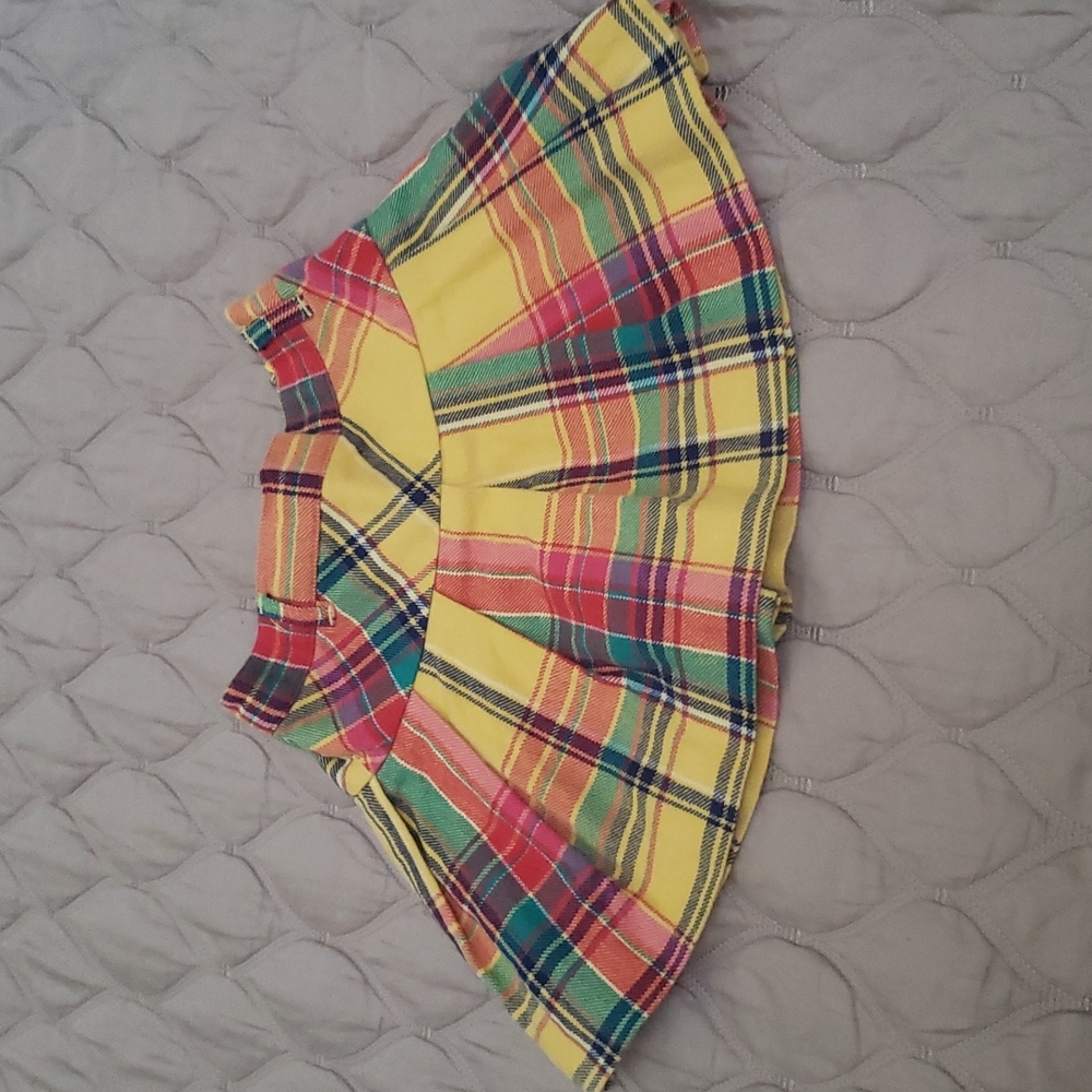 RL girls skirt with pleads and zip